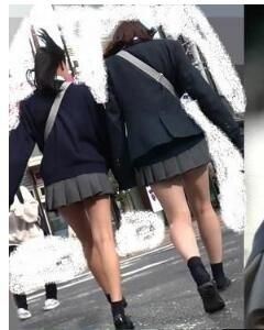 11　制服女子の赤パンを1日追っかけ